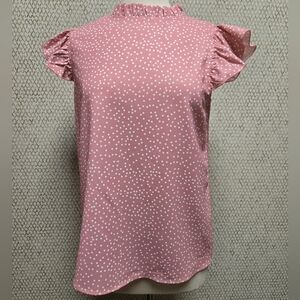 Pink spotted blouse
